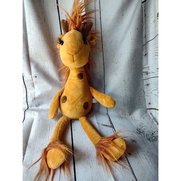 Hobby Lobby Plush Giraffe Long Lashes Fluffy Hair Long 18” Stuffed Animal - Picture 1 of 9
